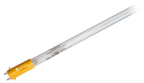 Aquafine UV Lamp, L (30"/762mm), Single Ended HE 185nm, Yellow