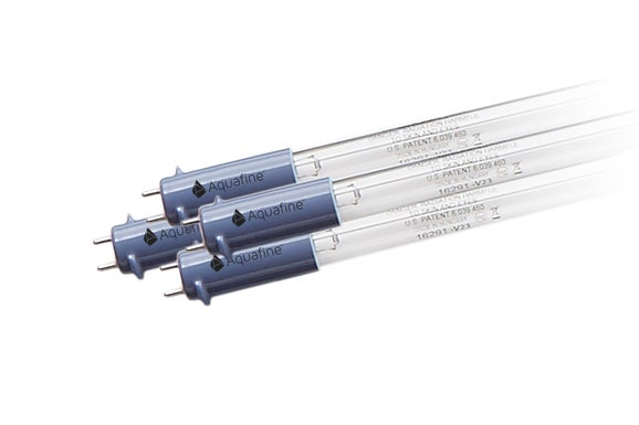 Aquafine UV Lamp, L (30"/762mm), Single Ended 185nm, Blue, 4 Pack