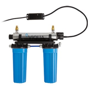 Safeguard your drinking water with the point-of-use, single tap VT4-DWS11. The compact system offers additional pre-filtration for a complete solution, with flow rates up to 3.5 gpm (13 lpm). Ideal For: Bacteria, Chlorine, Lead, Turbidity/Cloudiness.